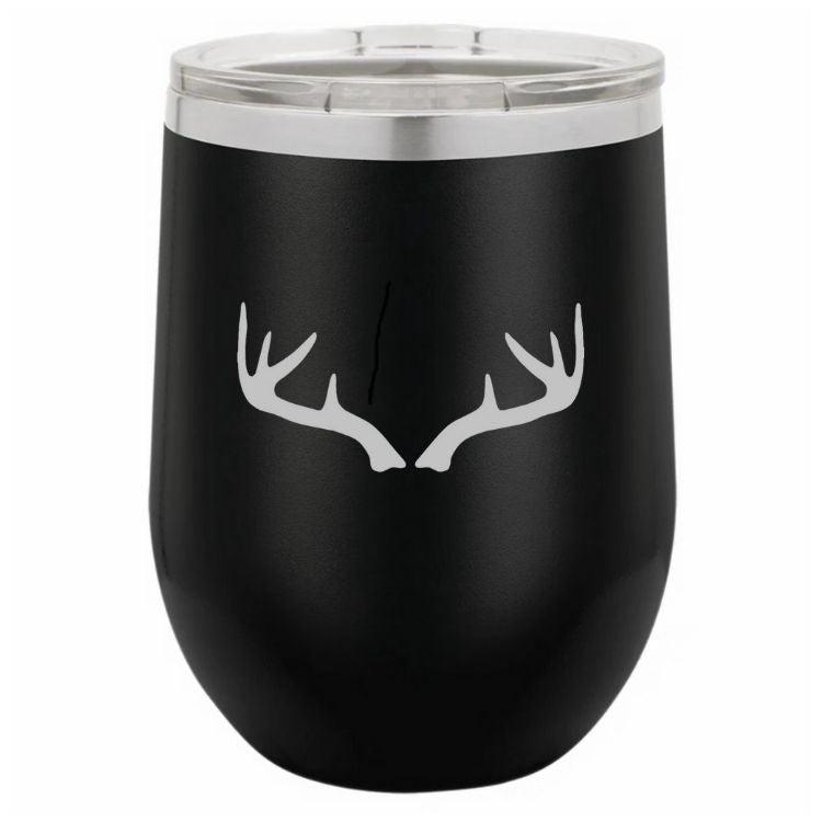 Laser Engraved YETI® or Polar Camel Water Bottle - Deer with American