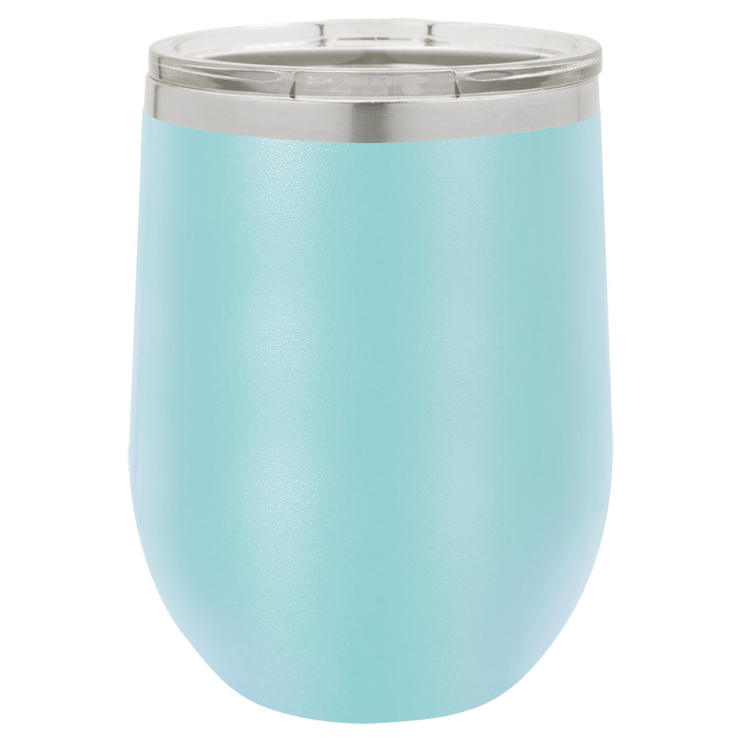 12 oz. Polar Camel Stemless Wine Tumblers-Drinkware-Light Blue-The Personalization Station