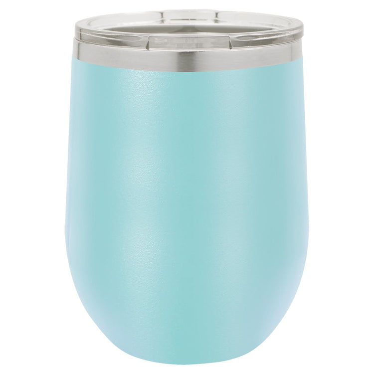 12 oz. Polar Camel Stemless Wine Tumblers-Drinkware-Light Blue-The Personalization Station