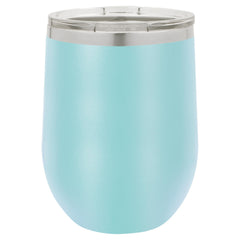 12 oz. Polar Camel Stemless Wine Tumblers-Drinkware-Light Blue-The Personalization Station