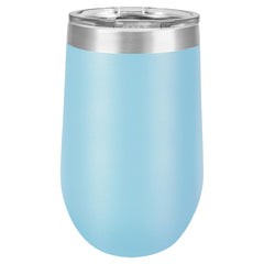 16 oz. Polar Camel Stemless Wine Tumblers-Drinkware-Light Blue-The Personalization Station
