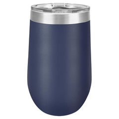 16 oz. Polar Camel Stemless Wine Tumblers-Drinkware-Navy Blue-The Personalization Station