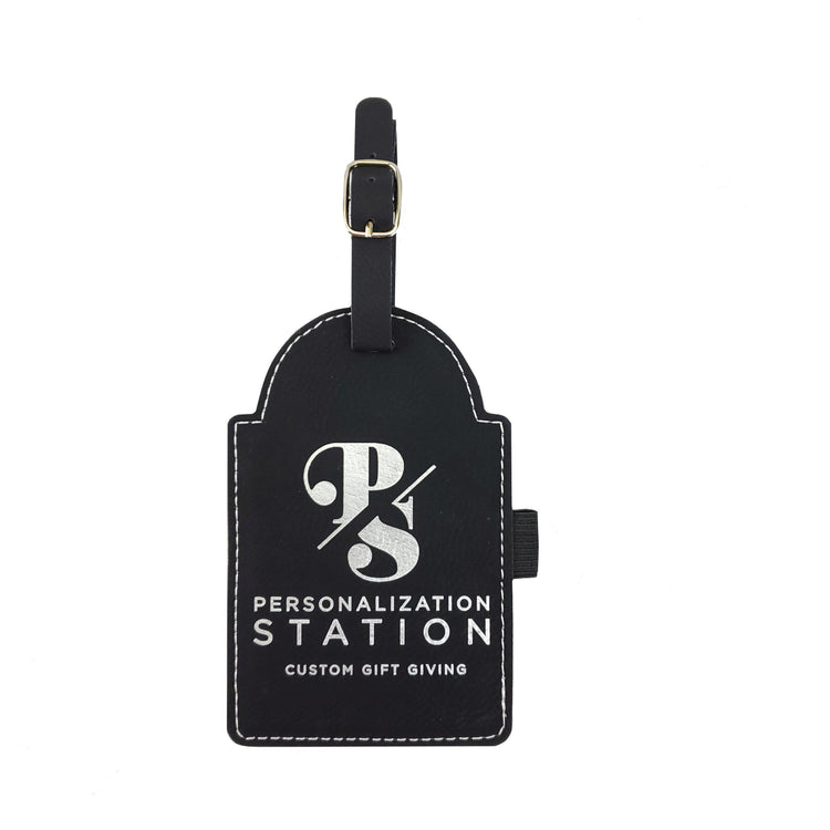 Vegan Leather Golf Bag Tag with 3 Wooden Tees-Gifts-The Personalization Station